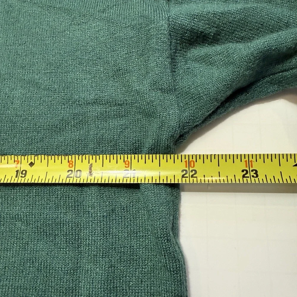 Rae Dunn Womens XL Sweater Pullover Crewneck Green Holiday  Christmas Cozy Soft - Picture 11 of 12